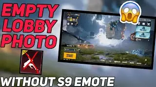 Empty Lobby Photo Without S9 Emote 😱 | Lobby Video Editing Tutorial By Daku Gaming