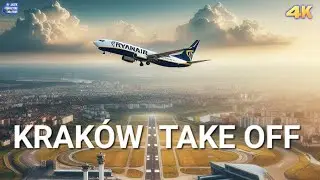 KRAKOW RYNAIR TAKE OFF 2024 4K