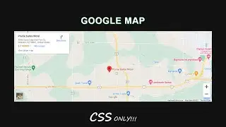 Add Google Map on Website HTML CSS | Responsive Google Map HTML CSS