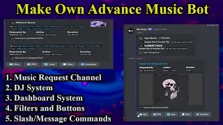 How To Make Advance Discord Music Bot 24/7 Without Coding | Discord Music Bot With Dashboard 2023