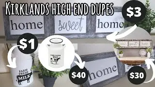 High End DIY Kirklands Dupes | Farmhouse Home Decor | Look for Less Challenge | Under $5 DIYs