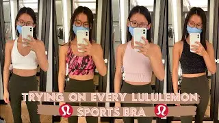 LULULEMON SPORTS BRAS | Trying on all the sports bras at Lululemon | Lululemon Sports Bras Explained