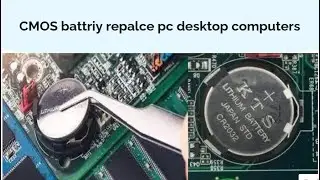 how to replace or change cmos battery in pc computer desktop