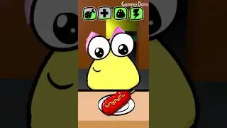 Baby Pou (food time) 🍗