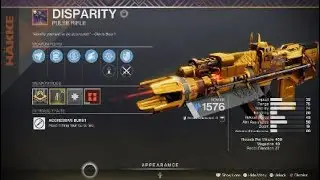 HOW TO GET DISPARITY PULSE RIFLE - Destiny 2 Season Of Seraph