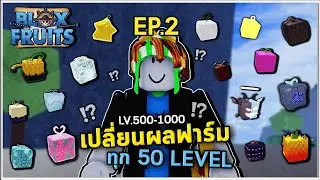 EP.2 ฟาร์มLv. 500-1000 โดยเปลี่ยนผลทุก 50 Level | Bloxfruit ตามคำขอ!