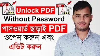 How To Unlock And Edit Locked PDF File Without Password |  Secured PDF Unlock Without Password