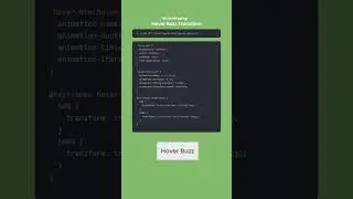 CSS Hover Buzz Effect