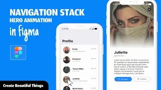 Figma Navigation Stack Hero Animation using variables (2023)