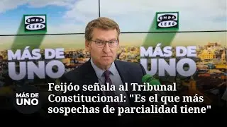 Feijóo señala al Tribunal Constitucional: "Es el que más sospechas de parcialidad tiene"