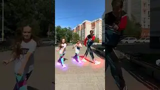 TEACHING SHUFFLE ⭐️ ДЕТИ УЧАТ ТАНЦЕВАТЬ 😨🔥 TUZELITY NEON 😎