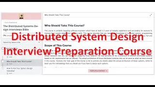 Distributed Systems | Best Distributed Systems Design Interview Preparation Course