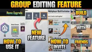 HOW TO USE GROUP EDITING FEATURE IN HOME MODE PUBG MOBILE | GROUP EDITING HOME MODE PUBG MOBILE