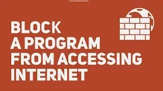 How to: Block a Software Accessing INTERNET (Pirate) | Super Easy method |