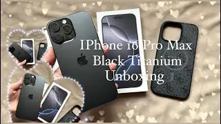 ✨🖤 iPhone 16 Pro Max Black Titanium 256GB 🖤✨ Unboxing 🖤✨ | German ✨