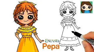 How to Draw Pepa Madrigal 🌦 Disney Encanto