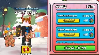 Unlocking ALL Santa's Quests in Arm Wrestling Simulator   Insane Rewards!
