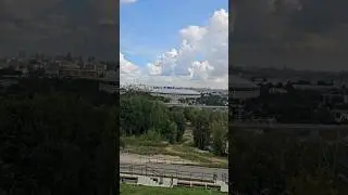 Вид со смотровой площадки Воробьёвых гор