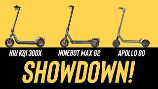 Battle of the Commuter Scooters - Apollo GO, NIU KQi 300X, and Ninebot Max G2