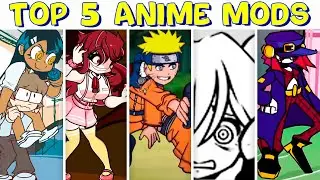 Top 5 Anime Mods #2 in Friday Night Funkin' - VS NarutoGlitch, Nagatoro, Manami Aikawa and etc.