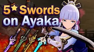 Ayaka 5* Weapons Comparison: Mistsplitter, Summit Shaper, Jade Cutter, Skyward Blade