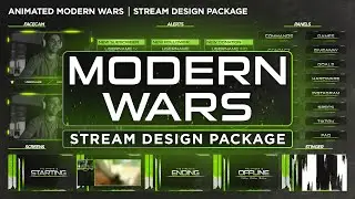 Animated Call of Duty Modern Warfare 2 inspired Twitch Overlay Package for Streamers