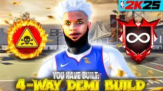 THIS 4-WAY DEMIGOD GUARD BUILD BROKE NBA 2K25! BEST GUARD BUILD in NBA 2K25