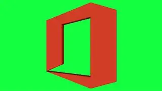 Microsoft Office Green Screen Logo Loop Chroma Animation