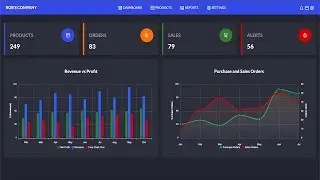 Build Admin Dashboard From Scratch | HTML, CSS and JavaScript Tutorial for Beginners