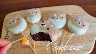 Making Shiba Cake Pop 🐶 Dawn Bakery (3 ingredients, no-oven)