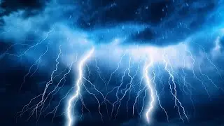 Heavy rain with a thunderstorm | EPIC THUNDER & RAIN | Rainstorm Sounds For Relaxing, Focus or Sleep