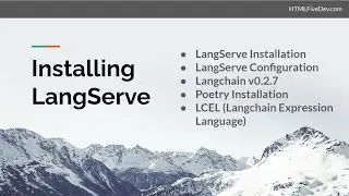 Langchain LangServe: Installation and Configuration: Poetry LCEL & OpenAI: AI Response Streaming API