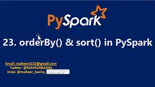 23. orderBy() & sort() in PySpark | Azure Databricks 