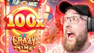 HUGE WIN ON CRAZY TIME COINFLIP GAME SHOW! (INSANE)