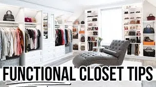 10 Tips for a FUNCTIONAL Walk-In Closet or Dressing Room