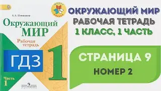 Окружающий мир. Рабочая тетрадь 1 класс 1 часть. ГДЗ стр. 9 №2