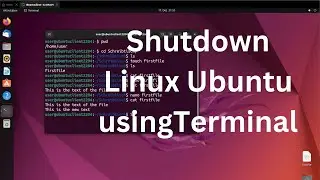 How to shutdown Linux Ubuntu using command line