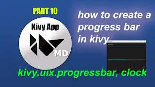 How To Create A Progress Bar In Python Kivy Framework-python kivy gui tutorial