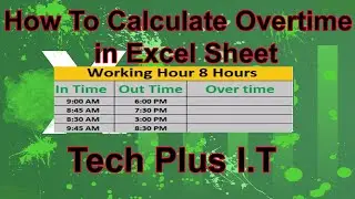 how to calculate overtime formula in excel
