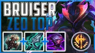 We were able to do the most damage with this BEEFY Zed top pick!! - Zed Top | Season 14 LoL