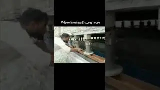 moving a 2-Storey house 🏠 #new #technology #construction #shorts