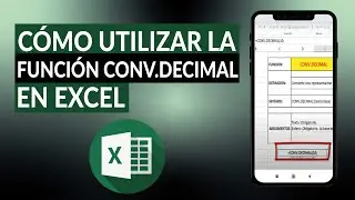 Cómo utilizar la función CONV.DECIMAL en EXCEL - Fácil y rápido