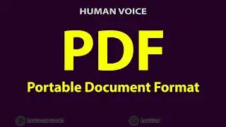 How To Pronounce PDF Portable Document Format