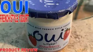 ✅  Oui by Yoplait Strawberry Whole Milk Yogurt, French Style Yogurt, 5 OZ Glass Yogurt Jar🔴