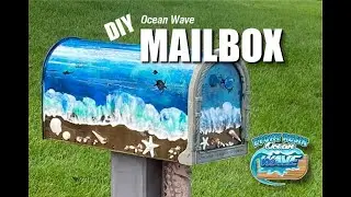 DIY Ocean Wave Epoxy Resin Mailbox | Coastal Home Decor Craft with Capt. Dan Berg