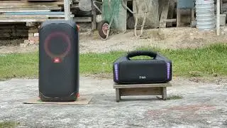 JBL Partybox 110 vs Tribit Stormbox Blast 100% volume outdoor sound test