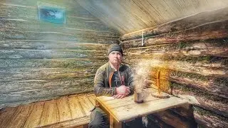 IT'S FREEZING OUTSIDE -25°C, BUT IT'S COZY INSIDE! I MADE A FOLDING TABLE IN THE DUGOUT