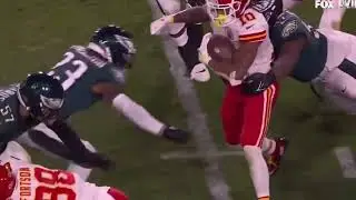 CJ Gardner-Johnson HUGE HIT on Isiah Pacheco | Chiefs vs Eagles | Super Bowl 58