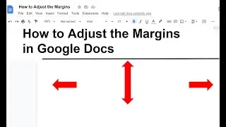 How to Adjust the Margins in Google Docs