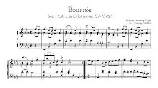 Krebs/Cziffra - Bourrée from Partita in E-flat major, KWV 827 (Audio+Sheet) [Cziffra]